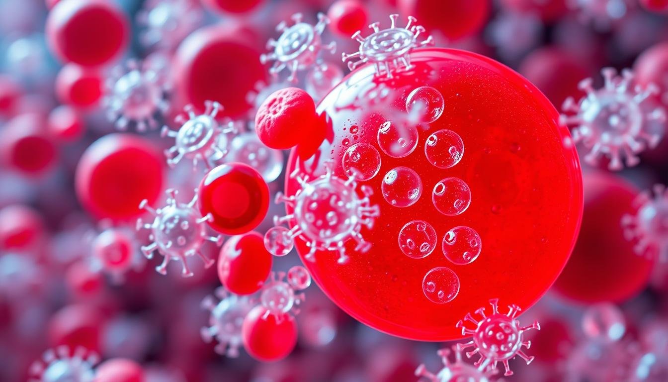 Leukozyten im Blut Immunsystem
